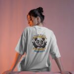 Stay Away Panda Oversized T-Shirt for Women
