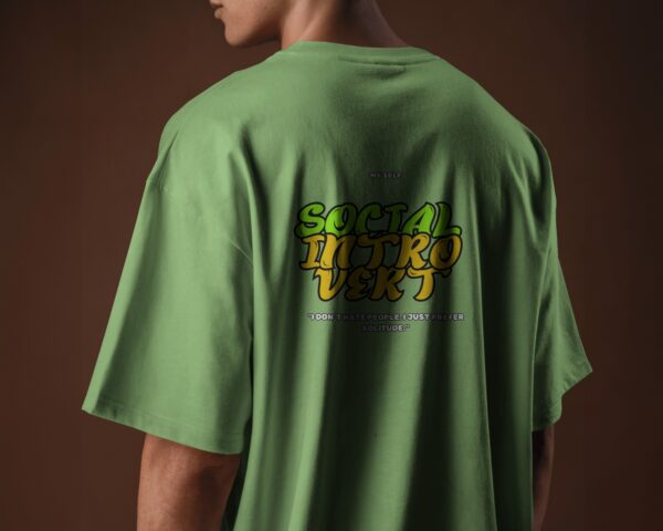 Social introvert oversized t
