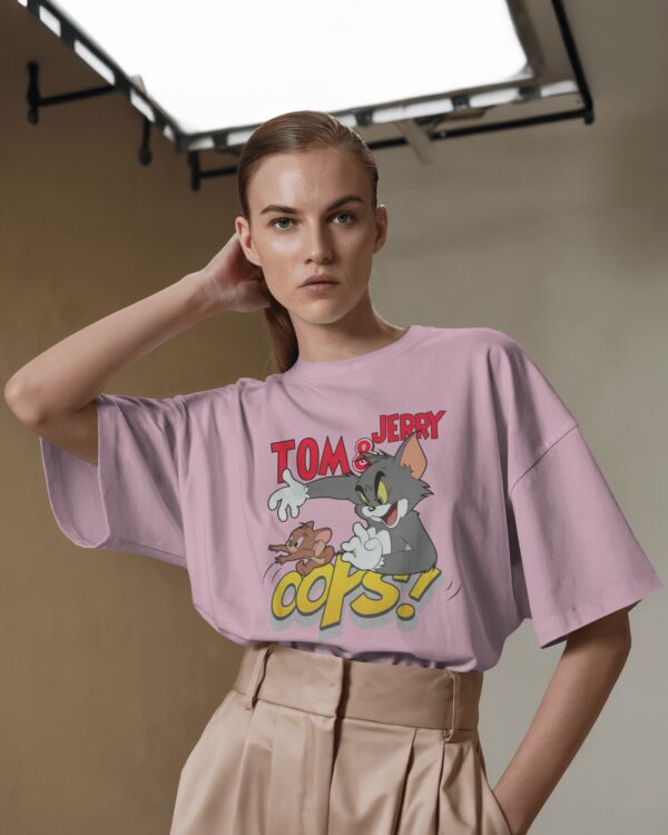 Tom and Jerry Oversized T-Shirt for Women