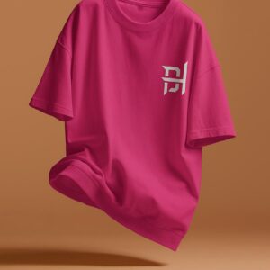 Plain Oversized Magenta T-Shirt