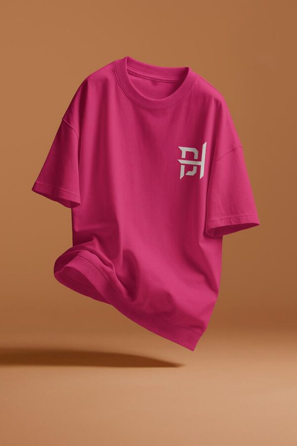 Plain Oversized Magenta T-Shirt