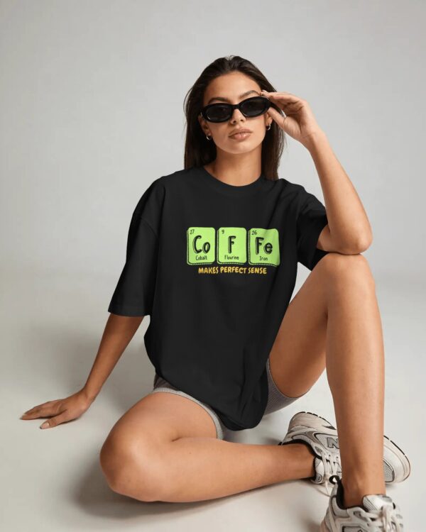 Oversized coffee graphic tee