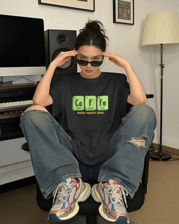 Oversized coffee graphic tee