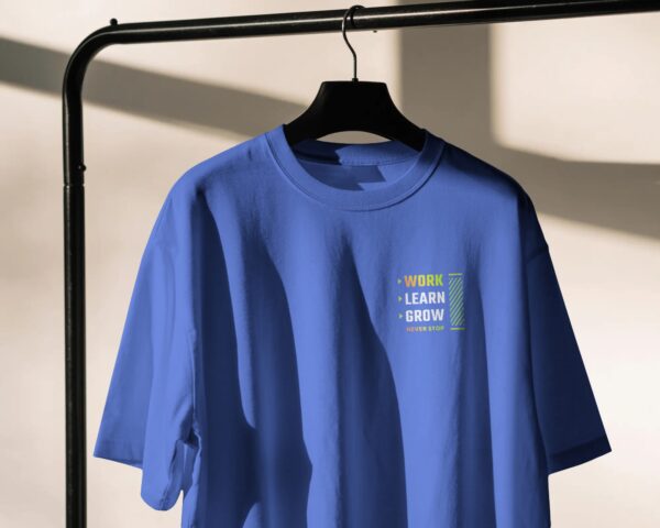 Work Learn Grow Oversized T-Shirt