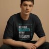 Set Goals Take Action Stay Focused Graphic Oversized T-Shirt | 240 GSM Premium Cotton | Unisex