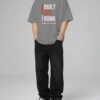 Built Not Born Oversized Gym T-Shirt