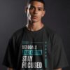 Set Goals Take Action Stay Focused Graphic Oversized T-Shirt | 240 GSM Premium Cotton | Unisex