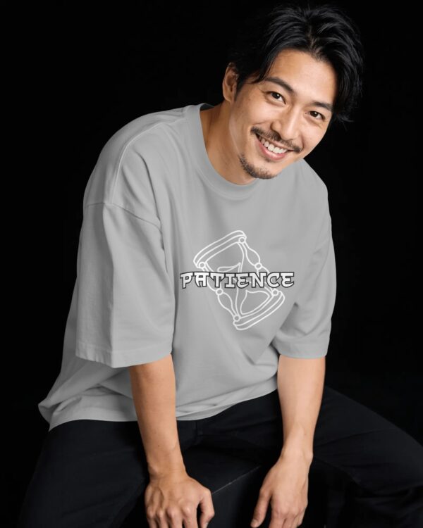 240 gsm oversized t-shirt, grey graphic t-shirt,