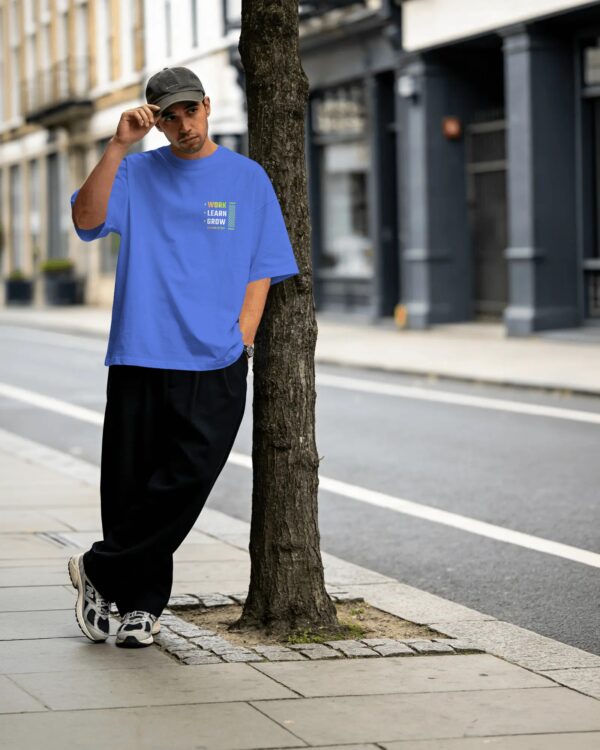 Work Learn Grow Oversized T-Shirt