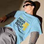 Focus Build Repeat Oversized T-Shirt | 240 GSM Premium Cotton | Unisex