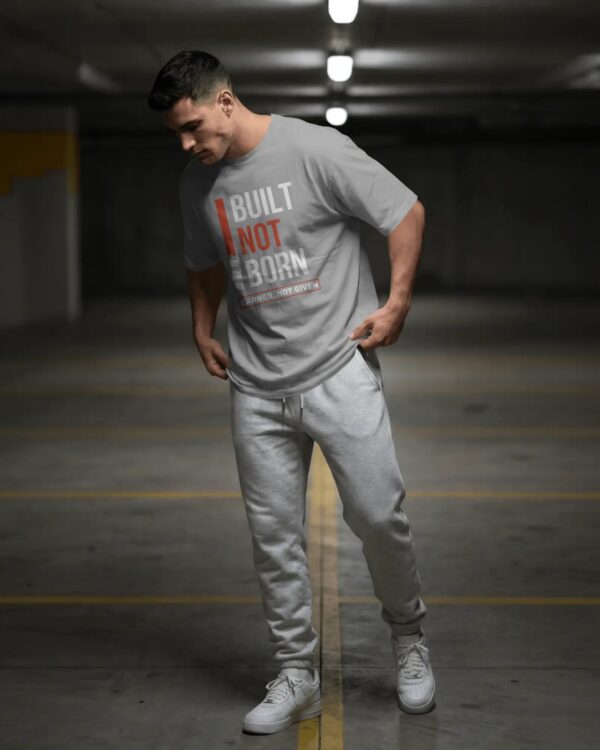 Built Not Born Oversized Gym T-Shirt