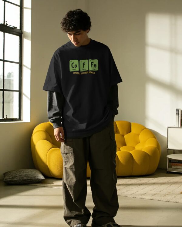 Oversized coffee graphic tee
